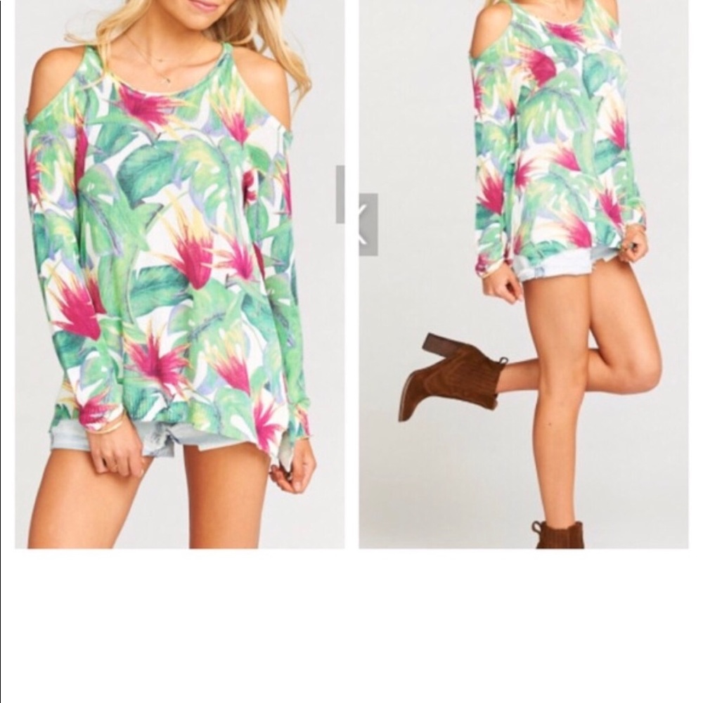 SHOW ME YOUR MUMU shiver shoulder sweater